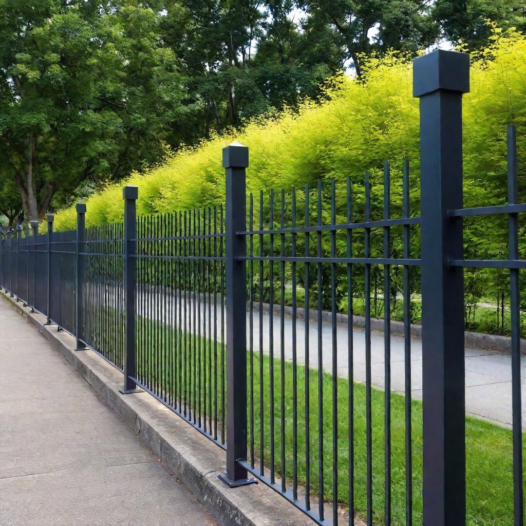 Aluminum commercial fence in Rock Hill by A-1 Fencing